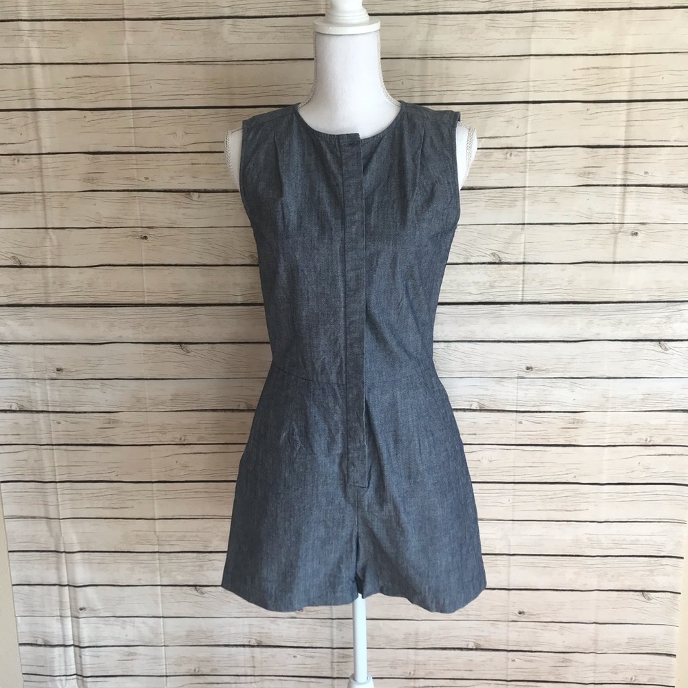 Guideboat Co. Denim Button Up Romper Size XS